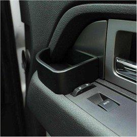 IINAWO Door Side Storage Pockets Organizer Box Tray Accessories 1pcs/Set Front Center Interior for Ford for F150 2009-2014 Black RT-TCZ20211247