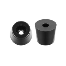 sourcing map Rubber Feet Bumper Pads Diameter 19 x 15 x Height 17 mm Black Pack of 12