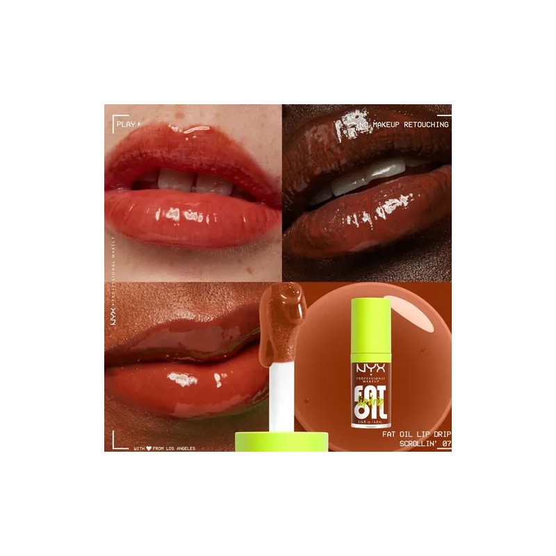 Brillo Labial Fat Oil Nyx Professional Makeup Color SCROLLIN