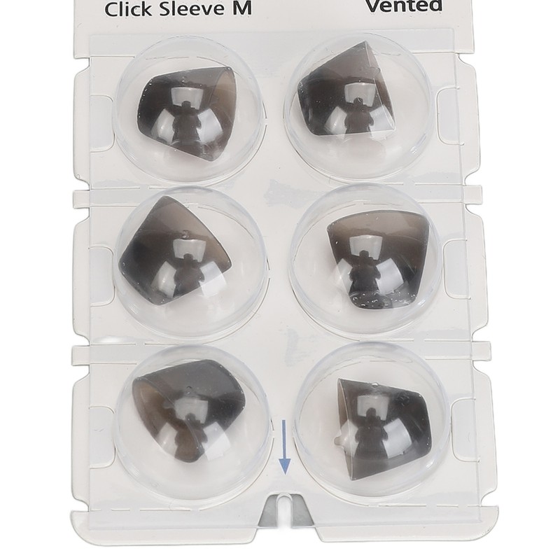 6pcs Silicone Click Sleeve Accessory Protect Ears Washable Sound Amplifier