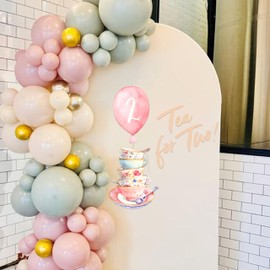 Tea for Two Decal - Tea Party Birthday Party Decor Princess ParTea Party Decorations Kids Birthday Decor Tea Second Birthday Tea for 2