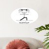 CafePress Warrior Yoga Pose: 20X12 Oval Wall Peel 20"x12" Oval