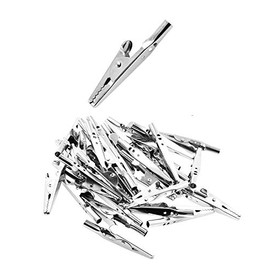 Mandala Crafts Small Metal Alligator Clips for Crafts, Soldering, Electric Test Leads, Painting 51mm 2 Inches 100 Pieces (100, 2 Inches 51mm)
