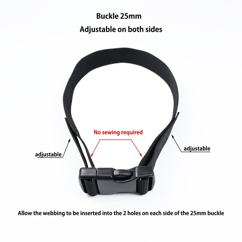 Ahijklmn Quick Side release buckles 25mm Plastic Clips Backpack Replacement