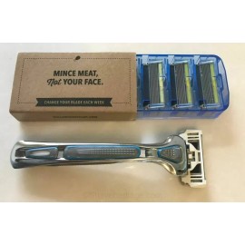 Dollar Shave Club Executive Razor Handle / 4 Cartridges (6 Blades per Cartridge)