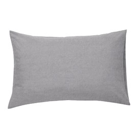 NIYS Luxury Bedding 100% Brushed Cotton Flannelette 40CM/16 Extra Deep Fitted Sheets in 12 Colours (PillowCase Pair, Silver)