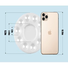 inifus 22 PCS Paint Tray Palettes for Kids, Plastic Paint Pallet with 10 Wells, Acrylic Artist Paint Tray Palette for Kids, Students to Acrylic Oil Watercolor Craft Supplies DIY Art Painting