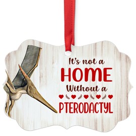 House is Not A Home Without Pterodactyl Christmas Ornaments 2024 Aluminum Wild Animal Lover Gifts