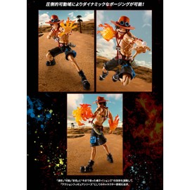 S H.Figuarts Port Gas D Ace Fire Fist Total Height Approx. 6.1 inches (155 mm)