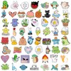 fiintrwa 20 Mixed Enamel Brooch Bulk Set,Lapel Badges, Cartoon Plant