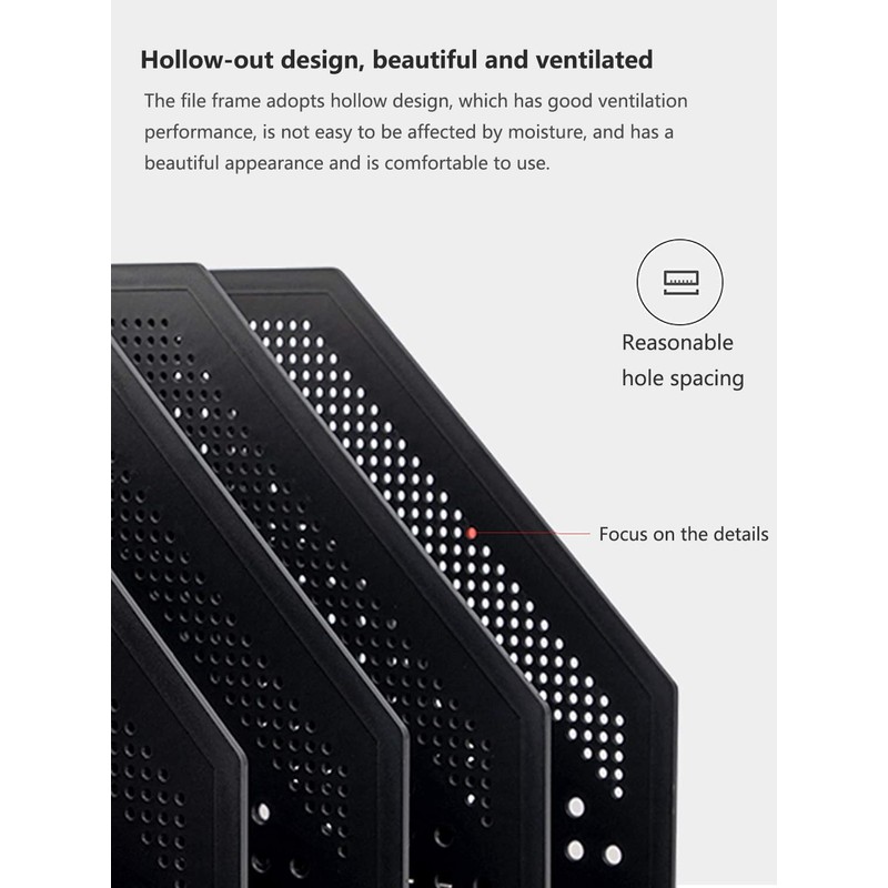 Sivelike A4 File Holder Folding Bookshelf,1 Year Warranty,3 Vertical Compartments