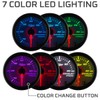GlowShift White 7 Color 60 PSI Exhaust Drive Pressure Gauge