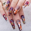 Fall Fox Press on Nails Thanksgiving Long Square Fake Nails