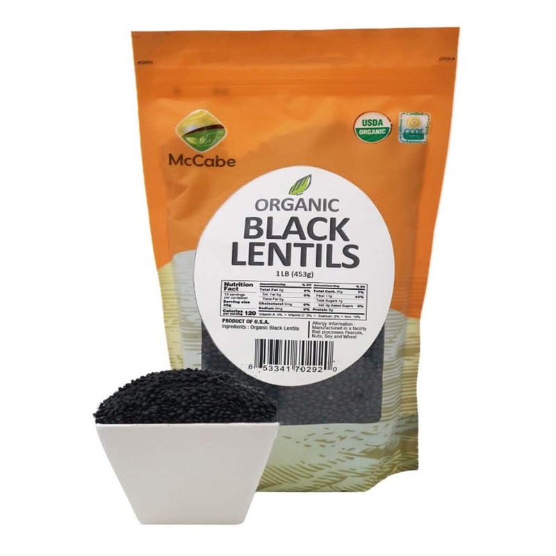 McCabe Organic Black Lentils, 1-Pound