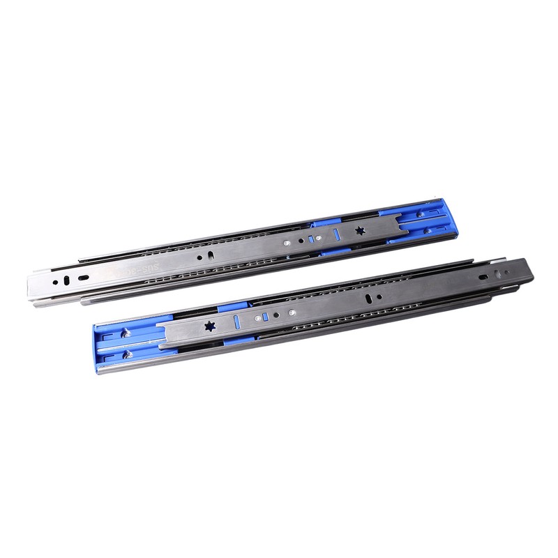 2PCS 14 Inch Push to Open Drawer Slides Stainless Steel