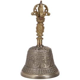 GURU SHOP Tibetan Temple Bell Brass Singing Bowl Size 15cm