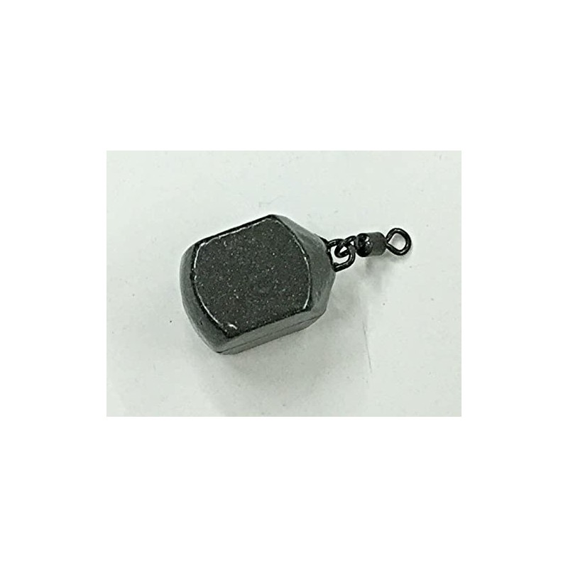 Pack of 10 x Square Rotatable Weights for Fishing Sizes