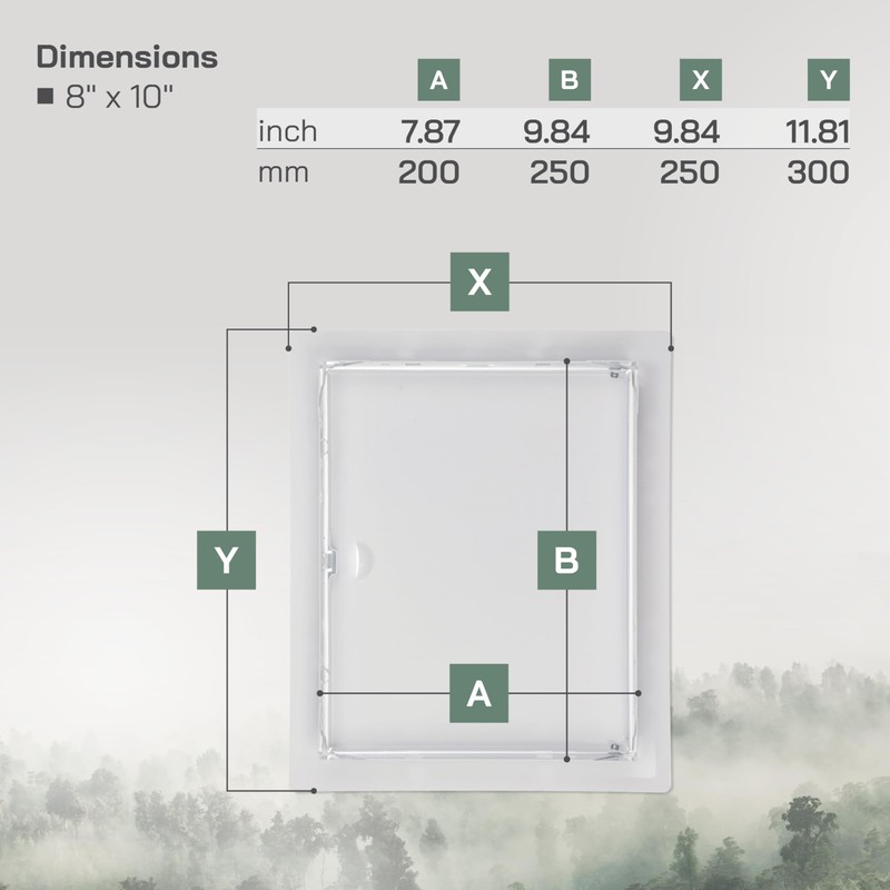 Vent Systems 8'' x 10'' Inch Metal Access Panel -