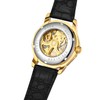 FORSINING Mens Automatic Mechanical Dodecagon Skeleton Roman Numerals Genuine Leather