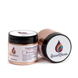 RESIN4DECOR Metal Powder Pearlescent Glitter Pigment for Epoxy Resin Projects, Jewellery, Craft Projects, Epoxy Table, Blackboard, Tray, Canvas, Painting, 25g (Bronze)