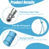KUBDPQOR Telescopic Handheld Flag Pole 12 Pcs Flag Pole Kit