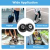 Pack of 4 Suitcase Castors Replacement Wheels, 50 x 18