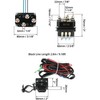 QWORK Universal 12V Solenoid Relay Contactor Winch Rocker Thumb Switch