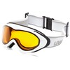 UVEX Skibrille Onyx, polarwhite matt, one Size