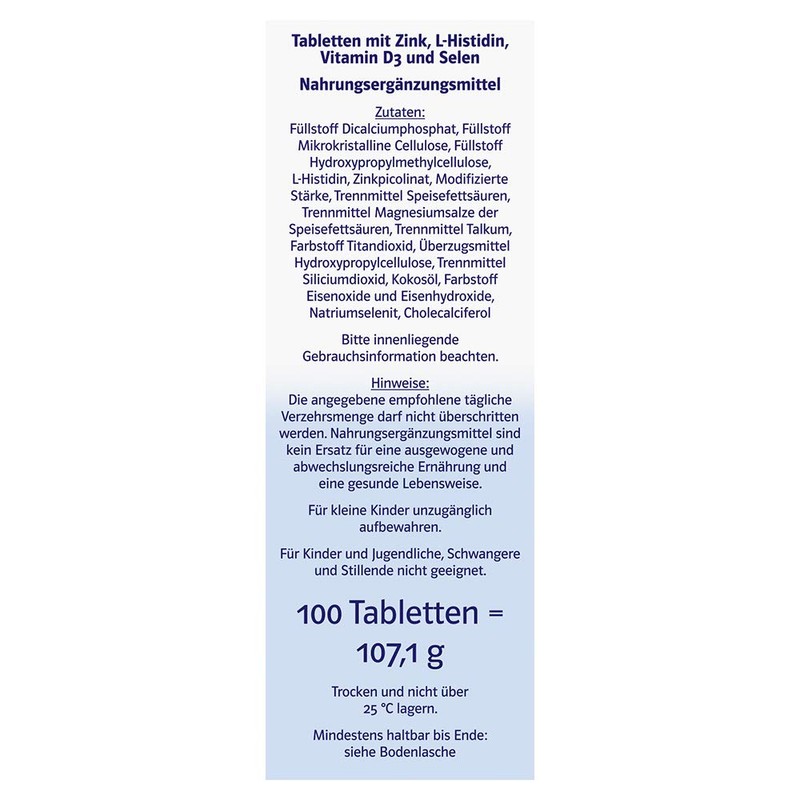 Doppelherz System Zinc Immune Depot - Zinc, Vitamin D and