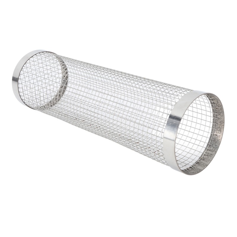 Barbecue Grilling Basket Cylinder Shaped Mesh Wire 304 Stainless Steel