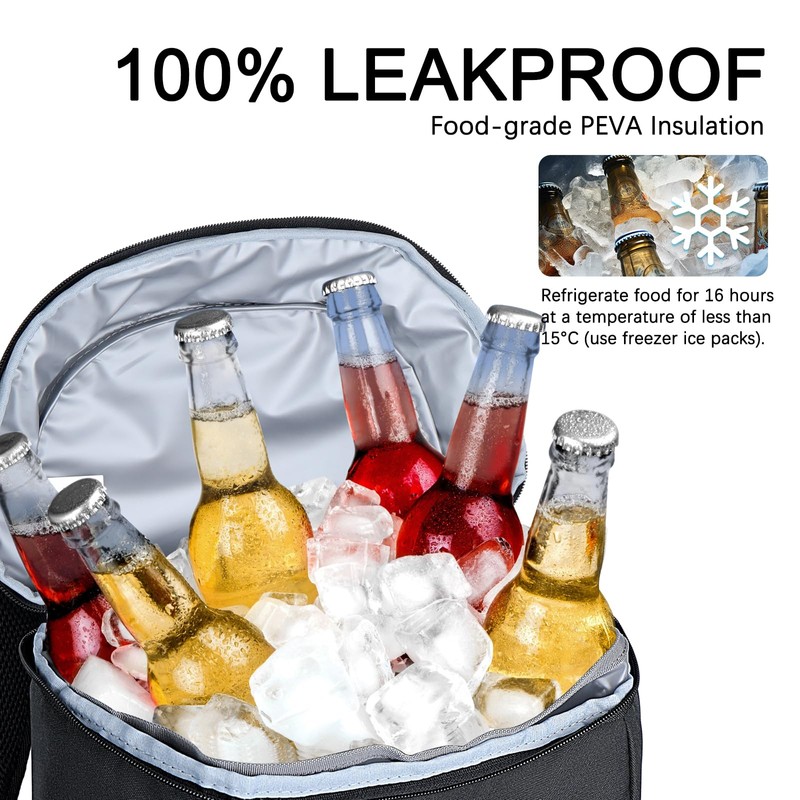 Upgraded Cooler Backpack 24 Cans – Lightweight Insulated Backpack Cooler,