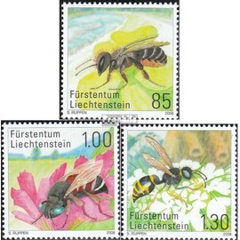 Prophila Collection Liechtenstein 1482-1484 (kompl.Ausg.) gestempelt 2008 Bienen (Briefmarken für Sammler) Wirbellose Tiere Sonstige (Insekten, Schnecken, Bienen …)