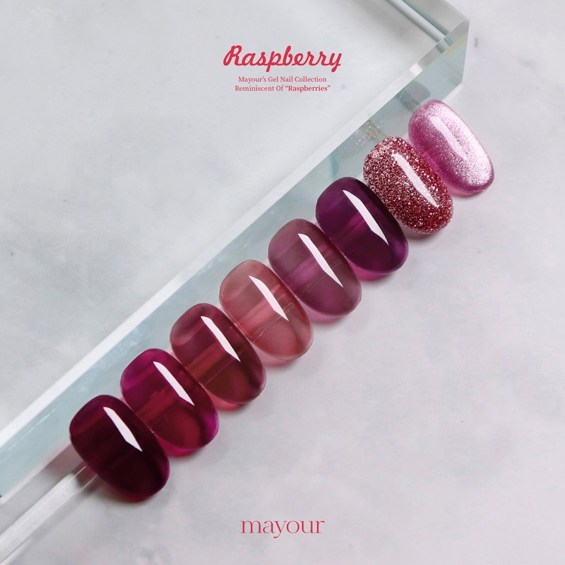 Mayour Raspberry Syrup Gel Nail + 30 Parts / 메이유어