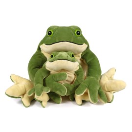 Ice King Bear Mom and Baby Stuffed Animals Set Zoo Wild Animals (Giant Frog)