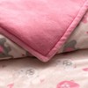 Cobertor Alaska Cuna Microfibra Doble Vista Calientito Bebé Color Rosa