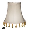 Royal Designs CS-314B-5GR-6 Beaded Bell Chandelier Lamp Shade, 3" x