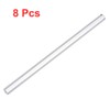 TOP-VIGOR 8Pcs Acrylic Square Rod, 10mm x 10mmmm x 250mm