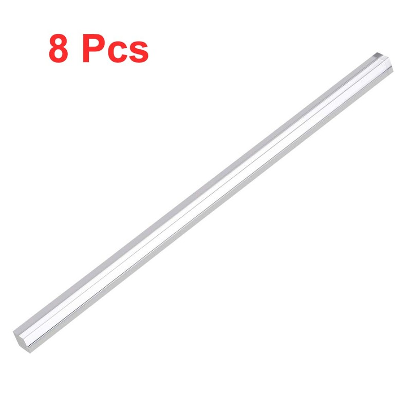 TOP-VIGOR 8Pcs Acrylic Square Rod, 10mm x 10mmmm x 250mm