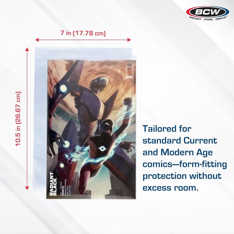 BCW Current/Modern Comic Mylar Archivals - 2 MIL - 100