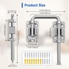 BiceNoning Sliding Door Loop Lock, 90/180 Degree Stainless Steel Patio