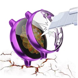 Gatuida Electroplate Watch Case Cover for Watch Active Anti-Scratch Protective Frame Flexible TPU Material Stylish Design for Elegant Look and Easy Installation