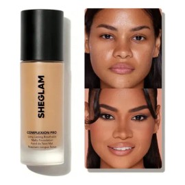 SHEGLAM Complexion Pro Base Líquida Mate Larga Duración - Cappuccino