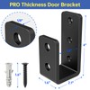 KOMOHOM 2x4 Door Barricade Brackets for Wood, U-Shaped Security Brackets