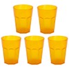 ENGELLAND - 5 x Plastic Cups Drinking Cups Orange Cocktail