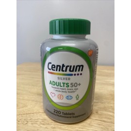 Centrum Silver ADULTS 50+ Multivitamin/M<wbr/>ineral Supplement 220 Tablets SEALED New