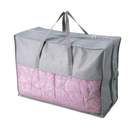 Como Life Charcoal Filled Deodorizing Duvet Storage Bag (1 Single Piece), Duvet Storage Bag, Built-in Charcoal Sheet, Deodorizing, Comforter Storage, Futon Storage, Futon Bag, Gray, Light Compression