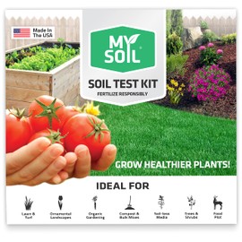 MySoil Soil Test Kit, Unlock Your Lawn & Garden Potential, Complete & Accurate Nutrient and pH Analysis with Recommendations Tailored to Your Soil and Plant Needs
