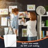Nezyo 100 Pcs Double Sided Adhesive Sheets White Double Sided