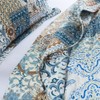 ENASAL Cotton Bedspread Quilt Bedding Sets Reversible Coverlet Comforters Blue