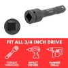 BILITOOLS 3/4" Drive Impact Extension Set 4", 6", 10" CR-MO